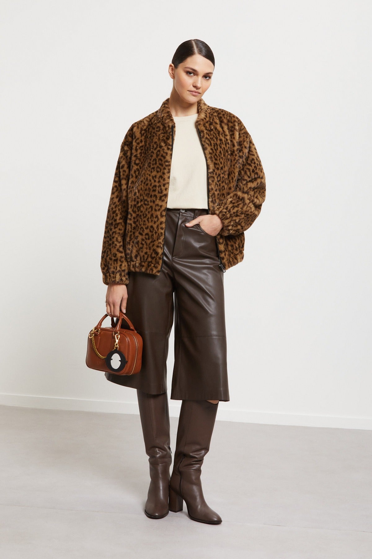 Giacca in ecopelliccia