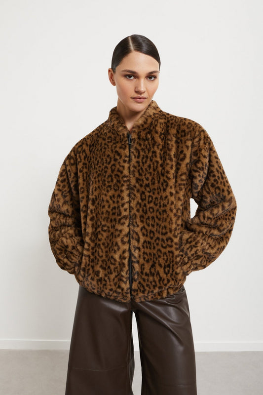 Giacca in ecopelliccia